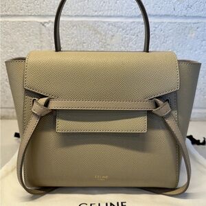 Celine Beige Nano Belt Bag